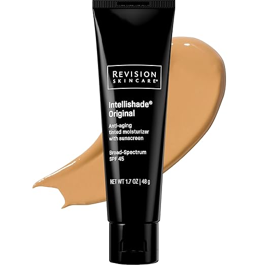 Revision Skincare Intellishade®Original SPF 45,Anti-Aging Tinted Sunscreen for Face, Daily Moisturizer with SPF